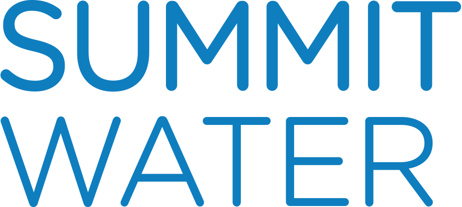 Summit Water logo of water specialists delivering water treatment solutions.